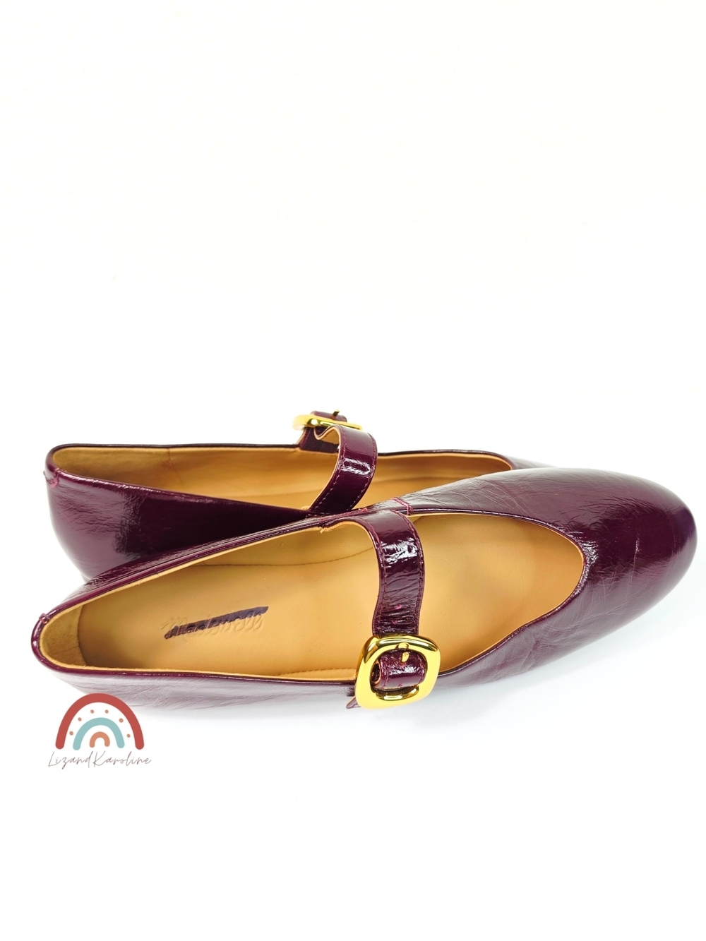 New! Madewell The Remy Mary Jane Flat in Leather Deep Plum 7 - Picture 11 of 15